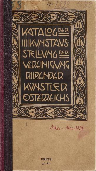 Koloman Moser, Titelblatt, 1899, Buchdruck, Blattmaße: 24,5 × 13,5 cm, Belvedere, Wien, Inv.-Nr ...