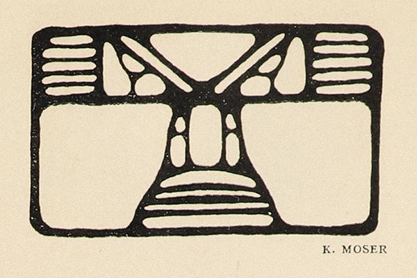 Koloman Moser, Vignette, 1900, Buchdruck, Blattmaße: 30 × 8 cm, Belvedere, Wien, Inv.-Nr. K2873 ...