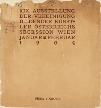 Koloman Moser, XIX. Kunstausstellung der Vereinigung bildender Künstler Österreichs Secession,  ...