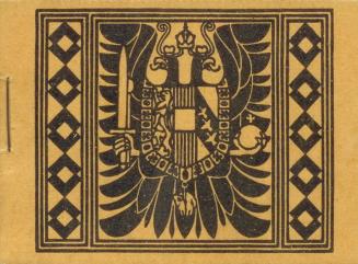 Koloman Moser, Briefmarkenheft "60. Regierungsjubiläum Kaiser Franz Joseph I.", 1908, Buchdruck ...