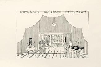 Koloman Moser, Theater (1911–1913), 1912, Klischee auf Papier, Blattmaße: 19,3 x 28,5 cm, Theat ...