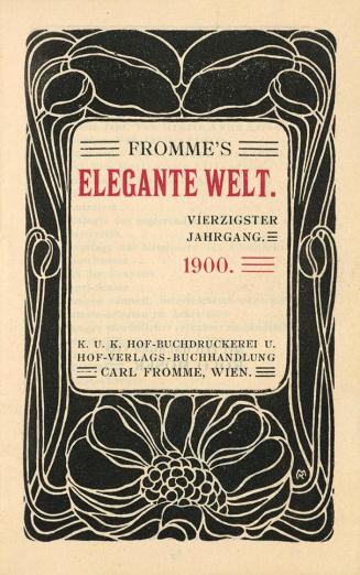 Koloman Moser, Bücher (1895–1915), 1900, Buchdruck in Farbe, Blattmaße: 13,1 × 8,2 cm, Wienbibl ...