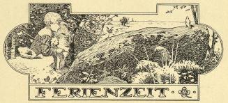 Koloman Moser, Illustration "Ferienzeit" von Johann Peter, 1895, Buchdruck, Blattmaße: 19,5 × 1 ...