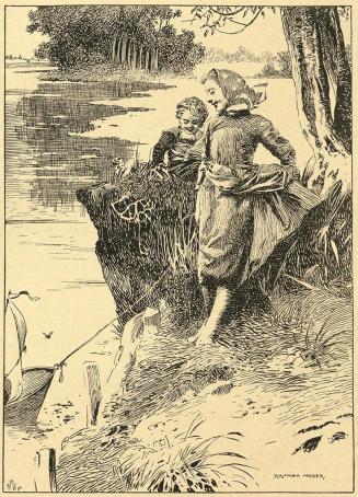 Koloman Moser, Illustration "Im Mai, im schönen Mai!", 1896, Buchdruck, Blattmaße: 19,5 × 14 cm ...