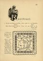 Koloman Moser, Illustration "Raethsel", 1896, Buchdruck, Blattmaße: 19,5 × 14 cm, Österreichisc ...