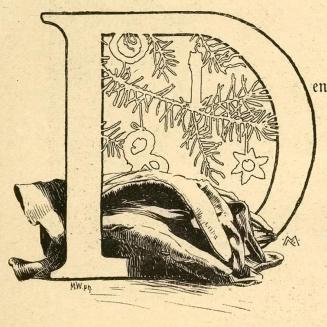 Koloman Moser, Illustration "Sei bescheiden und genügsam" von Valentin Pflegerl, 1896, Buchdruc ...