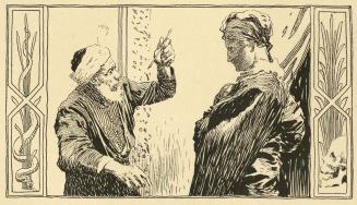 Koloman Moser, Illustration "Der weise Spruch" von Friedrich Hasslwander, 1897, Buchdruck, Blat ...