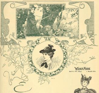 Koloman Moser, Titelblatt, 1895, Buchdruck, Blattmaße: 31,2 × 22,5 cm, Österreichische National ...