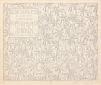 Koloman Moser, Bedruckte Seide Zephyrus, 1901, Farblithografie, Blattmaße: 24,7 × 29,7 cm, Wien ...