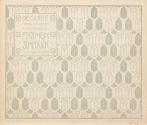 Koloman Moser, Seidengewebe Arlette, 1901, Farblithografie, Blattmaße: 24,7 × 29,7 cm, Wien Mus ...
