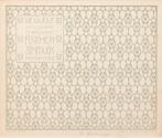 Koloman Moser, Wanddecor December, 1901, Farblithografie, Blattmaße: 24,7 × 29,7 cm, Wien Museu ...