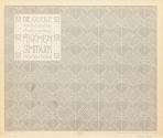 Koloman Moser, Tapete Astarta, 1901, Farblithografie, Blattmaße: 24,7 × 29,7 cm, Wien Museum, I ...