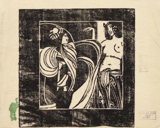 Koloman Moser, Probedruck "Tanz", 1902, Holzschnitt, Blattmaße: 22 × 27,5 cm, Wien Museum, Inv. ...