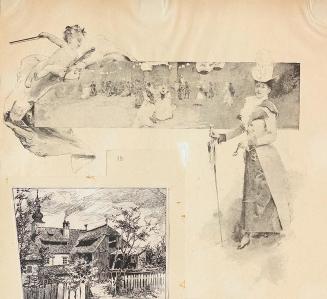Koloman Moser, Probedruck Titelblatt, 1892, Buchdruck, kaschiert auf Karton, Blattmaße: 21,3 ×  ...