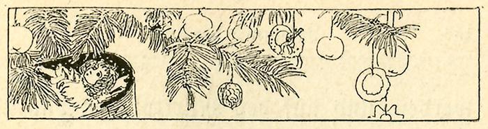 Koloman Moser, IIlustration "Der Weihnachtsmarkt am Hof", 1897, Buchdruck, Blattmaße: 13,5 × 8, ...