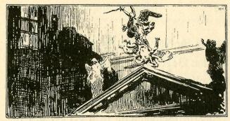 Koloman Moser, Illustration "Halbe Beleuchtung", 1897, Buchdruck, Blattmaße: 13,5 × 8,5 cm, Wie ...