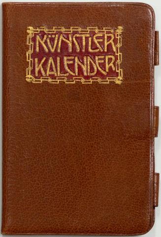 Koloman Moser, Bücher (1895–1915), 1904, Goldprägedruck auf Leder, 10,5 × 7 × 0,5 cm, Wien Muse ...
