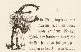 Koloman Moser, Initiale "Disharmonien", 1896, Buchdruck, Blattmaße: 13,5 × 8,5 cm, Wien Museum, ...