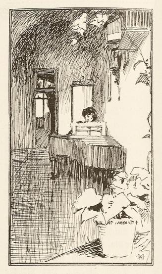 Koloman Moser, Illustration "Stimmungsmonate", 1896, Buchdruck, Blattmaße: 13,5 × 8,5 cm, Wien  ...