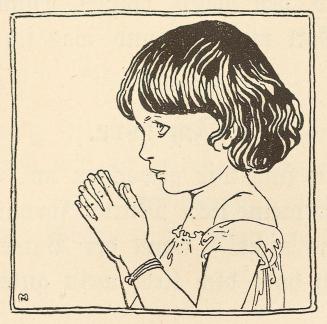 Koloman Moser, Illustration "Mit Gott", 1899, Buchdruck, Blattmaße: 20 × 13 cm, Wien Museum, In ...