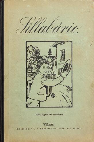 Koloman Moser, "Sillabário per le Scuòle popolari austriache" von Guisèppe Dèfant, 1901, Buchdr ...