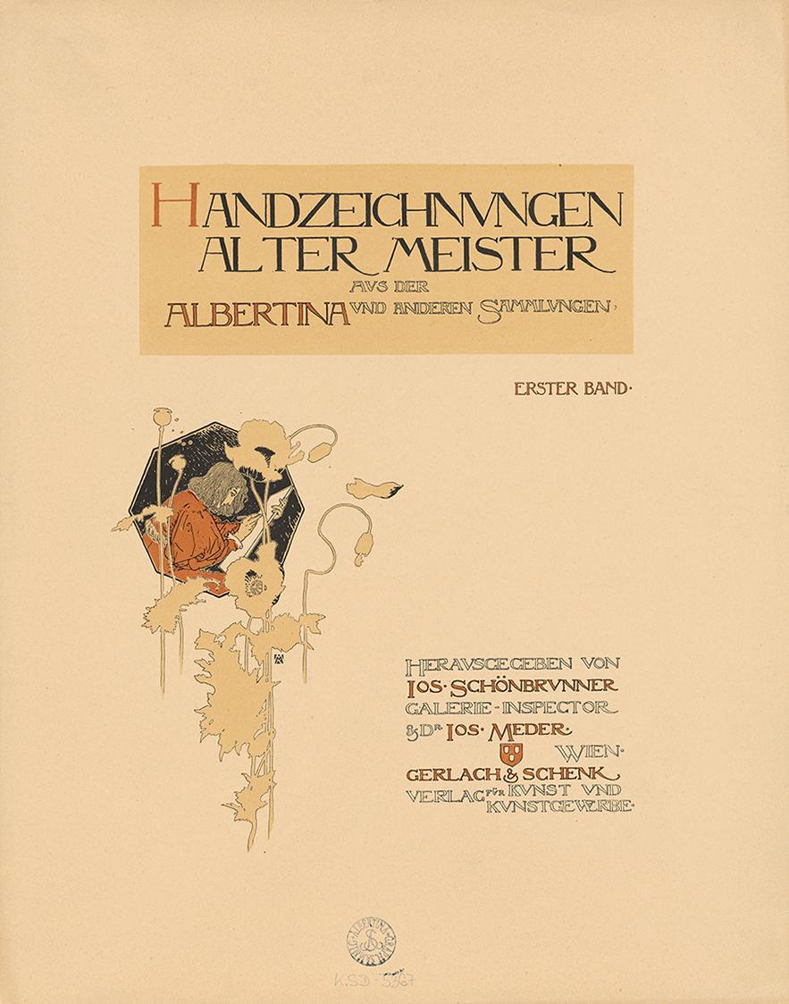 Koloman Moser, Titelblatt „Handzeichnungen Alter Meister aus der Albertina und anderen Sammlung ...