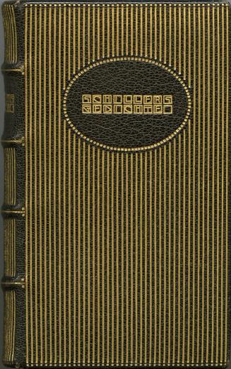 Koloman Moser, "Die Gedichte Friedrich von Schillers", 1905, Goldprägedruck auf Leder, 15,6 × 1 ...