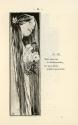 Koloman Moser, Illustration „Mädchen“, 1895, Buchdruck, Blattmaße: 18,1 × 11,7 cm, WStLa/Künstl ...