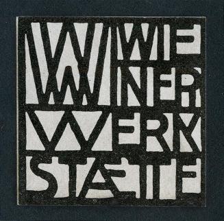 Koloman Moser, Logo der Wiener Werkstätte, 1903, Offsetdruck, Blattmaße: 6,9 × 6,9 cm, MAK - Ös ...