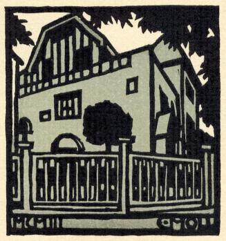 Carl Moll, Briefkopf Carl Moll, 1903, Holzschnitt, Blattmaße: 21 × 34,5 cm, Privatbesitz, Inv.- ...