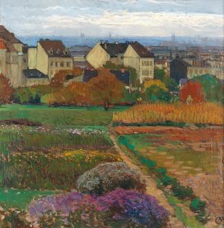 Carl Moll, Herbst, 1916, Öl auf Leinwand, 60 × 60 cm, Privatbesitz