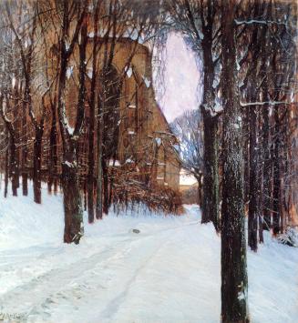 Carl Moll, Winter in Heiligenstadt, 1903, Öl auf Leinwand, 99 x 94 cm, Privatbesitz
