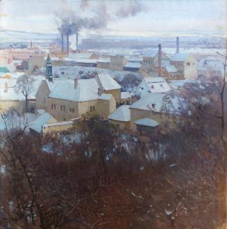 Carl Moll, Nussdorf im Winter, 1903, Öl auf Leinwand, 57,5 x 57,5 cm, Privatbesitz, Wien