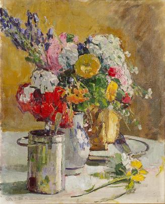 Carl Moll, Blumenstillleben, 1941, Öl auf Leinwand, 50 × 41 cm, Albertina Wien. Sammlung Essl,  ...