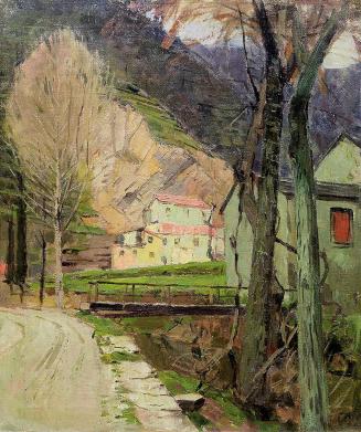 Carl Moll, Vorfrühling in Rapallo, 1932, Öl auf Leinwand, 70 × 60 cm, Privatbesitz Österreich