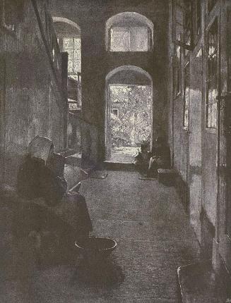 Carl Moll, Flur in Danzig, 1894, Öl, Unbekannter Besitz