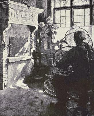 Carl Moll, Sonntagmorgen, Lübeck, 1896, Öl, Unbekannter Besitz