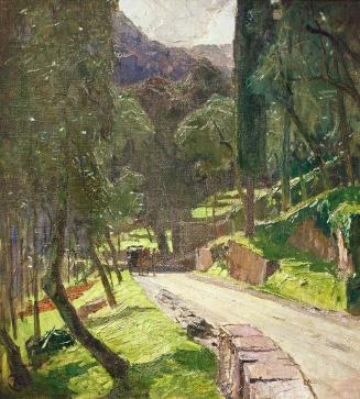 Carl Moll, Val di monte bei Rapallo, 1932, Öl auf Leinwand, 66,5 × 60,5 cm, Sammlung Hainz, Wie ...