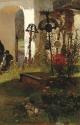 Carl Moll, Vor der Kirche in Unterach, 1890, Öl auf Holz, 66,5 × 49,5 cm, Privatbesitz Wien, Co ...