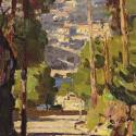 Carl Moll, La Spezia, 1926 um, Öl auf Holz, 35,5 × 34 cm, Unbekannter Besitz