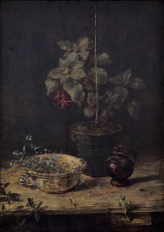 Carl Moll, Vergissmeinnicht, 1883, Öl auf Leinwand, 52 × 35 cm, Unbekannter Besitz