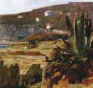 Carl Moll, Agaven in Beaulieu–sur–Mer, 1929, Öl auf Leinwand, 50,5 × 61,5 cm, Privatbesitz, Wie ...