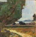 Carl Moll, Preinbach im Winter, 1904 um, Öl auf Leinwand, 80 x 80 cm, Sammlung Ortner, Wien
