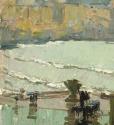 Carl Moll, Rapallo bei Regen, 1932, Öl auf Holz, 33,8 × 35,2 cm, Privatbesitz, courtesy Galerie ...