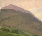 Carl Moll, Donaublick mit Leopoldsberg und Klosterneuburg, 1915 um, Öl auf Leinwand, 53 × 73 cm ...