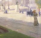 Carl Moll, Wien, Parlament, 1902, Öl auf Leinwand, 120,5 × 120,5 cm, Bundesmobilienverwaltung,  ...