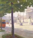 Carl Moll, Wien, Parlament, 1902, Öl auf Leinwand, 120,5 × 120,5 cm, Bundesmobilienverwaltung,  ...