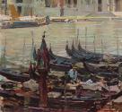 Carl Moll, Santa Maria della Salute, Venedig, 1923, Öl auf Holz, 34,5 × 34,5 cm, Privatbesitz