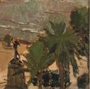 Carl Moll, Rapallo, 1932, Öl auf Holz, 34,8 × 35,8 cm, Privatbesitz