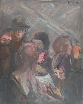 Georg Eisler, Métro III, 1968, Öl auf Leinwand, 101 × 80 cm, Belvedere, Wien, Inv.-Nr. 11932